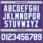 Custom Performance T-Shirt in Purple and Light Blue - High Quality Activewear for Men and Women Custom Purple White-Light - Image 4