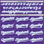 Custom Softball Jersey Two-Button Unisex in Purple & Light Blue - Soft Fabric Custom Purple White-Light Blue Two-Button Unisex - Image 4