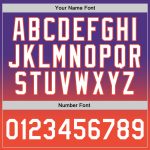 Custom Purple and Orange Fade Basketball Jersey - Authentic Fashion Design Custom Purple White-Orange Authentic Fade Fashion - Image 3