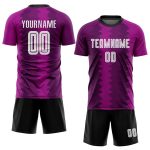 Custom Purple Pink White Soccer Jersey - Sublimation Uniform Custom Purple White-Pink Sublimation Soccer Uniform Jersey - Image 2
