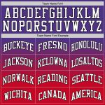 Custom Purple White-Red Fade Basketball Jersey - Authentic Fashion Design Custom Purple White-Red Authentic Fade Fashion - Image 4