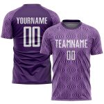 Custom Purple White Soccer Jersey Sublimation Uniform Style 3121 Custom Purple White Sublimation Soccer Uniform Jersey Style