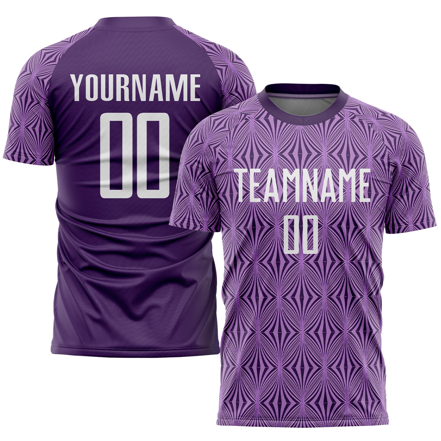 Custom Purple White Soccer Jersey Sublimation Uniform Style 3121 Custom Purple White Sublimation Soccer Uniform Jersey Style