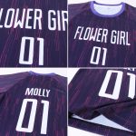 Custom Purple White Soccer Jersey Sublimation Uniform Style 8229 Custom Purple White Sublimation Soccer Uniform Jersey Style - Image 6