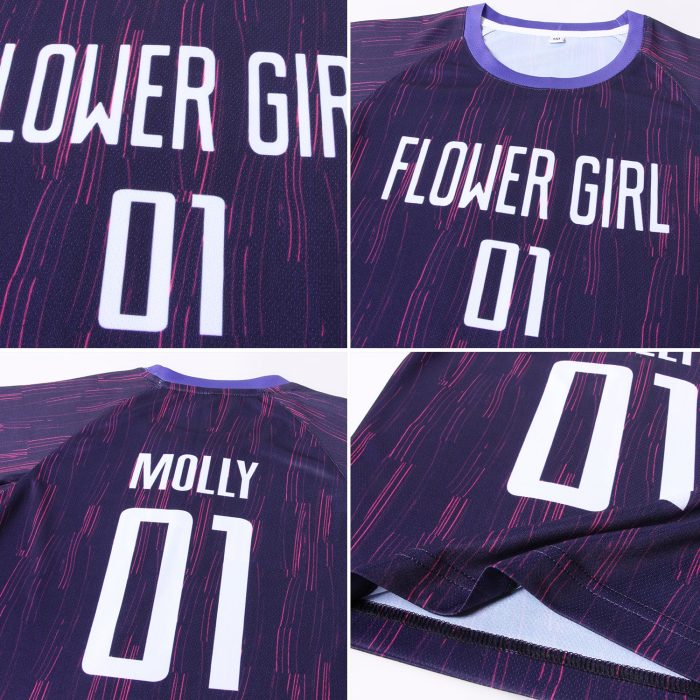 Custom Purple White Soccer Jersey Sublimation Uniform Style 8229 Custom Purple White Sublimation Soccer Uniform Jersey Style - Image 6