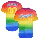 Pride Month Rainbow Jersey Love Is Love LGBT Baseball Jersey Authentic Style 7819 Custom Rainbow For Pride Month Love Is