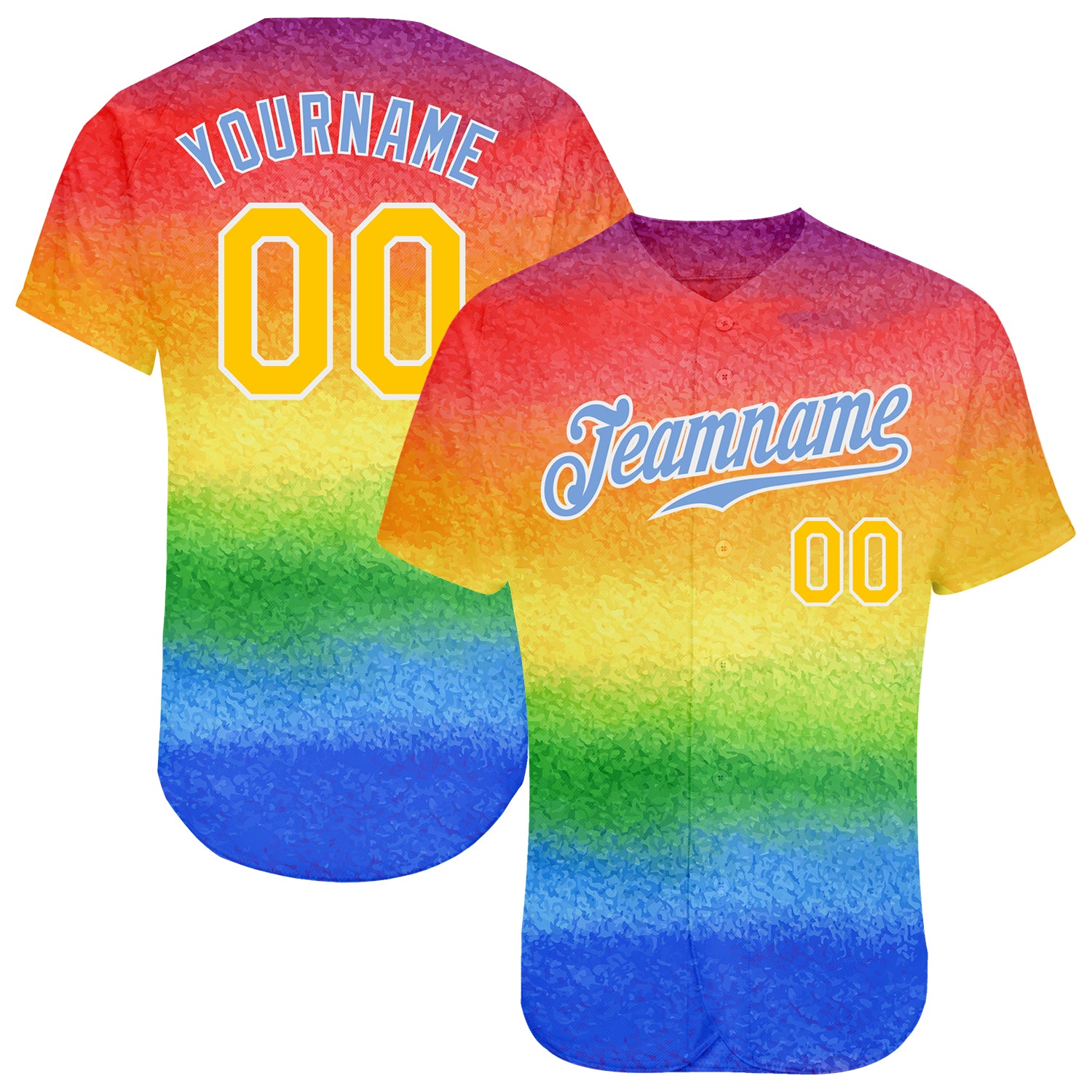 Custom Rainbow For Pride Month Love Is Love LGBT Authentic Baseball Jersey Style 7819 Pride Month Rainbow Jersey Love Is Love LGBT Baseball Jersey Authentic Style 7819 Custom Rainbow For Pride Month Love Is - Image 1
