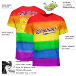 Pride Month LGBT T-Shirt - Custom Rainbow Love Is Love Performance Tee Custom Rainbow For Pride Month Love Is Love LGBT Performance - Image 2