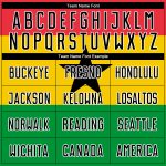 Ghanaian Flag Soccer Jersey Custom Design in Red Black Gold and Kelly Green Custom Red Black Gold-Kelly Green Sublimation - Image 4