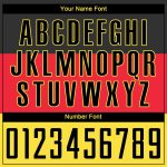 Custom German Flag Soccer Jersey Red Black Gold Sublimation Uniform Custom Red Black-Gold Sublimation German Flag Soccer - Image 5