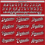 Custom Bomber Jacket Red Black Gray Full-Snap Varsity Letterman Fashion Split Custom Red Black-Gray Bomber Full-Snap Varsity - Image 4