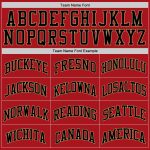 Custom Red Black Gold Basketball Jersey - Authentic Throwback Design Custom Red Black-Old Gold Authentic Throwback Basketball - Image 4