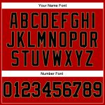 Custom Performance T-Shirt for Men in Red, Black & Old Gold - Long Sleeve Custom Red Black-Old Gold Long Sleeve Performance - Image 5