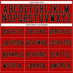 Custom Performance T-Shirt for Men in Red, Black & Old Gold - Long Sleeve Custom Red Black-Old Gold Long Sleeve Performance - Image 4