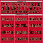 Custom Red Black Gold Mesh Football Jersey - Authentic Throwback Style Custom Red Black-Old Gold Mesh Authentic Throwback - Image 3