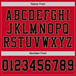 Custom Red Black Gold Mesh Football Jersey - Authentic Throwback Style Custom Red Black-Old Gold Mesh Authentic Throwback - Image 4