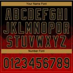 Custom Unisex Softball Jersey Red Black Old Gold Two-Button Athletic Wear Custom Red Black-Old Gold Two-Button Unisex Softball - Image 5