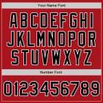 Custom Authentic Baseball Jersey Red Black White Style 5990 Custom Red Black-White Authentic Baseball Jersey Style 5990 - Image 5