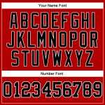 Custom Performance T-Shirt in Red Black and White - Long Sleeve Activewear Top Custom Red Black-White Long Sleeve Performance - Image 5