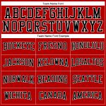 Custom Performance T-Shirt in Red Black and White - Long Sleeve Activewear Top Custom Red Black-White Long Sleeve Performance - Image 4