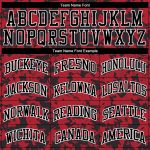 Custom Sublimation Basketball Jersey Red Black White Round Neck Style 5843 Custom Red Black-White Round Neck Sublimation - Image 4