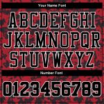 Custom Sublimation Basketball Jersey Red Black White Round Neck Style 5843 Custom Red Black-White Round Neck Sublimation - Image 3