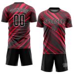 Custom Soccer Jersey Red Black White Sublimation Uniform for Teams Custom Red Black-White Sublimation Soccer Uniform Jersey - Image 2