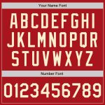 Custom Red Cream Varsity Letterman Bomber Jacket Full-Snap Fashion Coat Custom Red Cream Bomber Full-Snap Varsity Letterman - Image 5