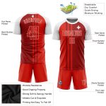 Custom Swiss Flag Soccer Uniform Jersey - Red Crimson-White Sublimation Design Custom Red Crimson-White Sublimation Swiss - Image 3