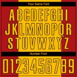 Custom Spanish Flag Soccer Uniform Jersey - Red Gold-Black Design Custom Red Gold-Black Sublimation Spanish Flag Soccer Uniform - Image 5