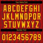 Custom Red Gold Black Unisex Softball Jersey - Two-Button Design, Comfortable Fit Custom Red Gold-Black Two-Button Unisex - Image 5