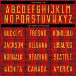 Custom Red Gold Sublimation Soccer Jersey | Personalized Sports Uniform Custom Red Gold Sublimation Soccer Uniform Jersey - Image 4