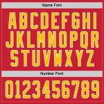 Custom Red Gold White Hockey Jersey - Personalized Ice Hockey Uniform Custom Red Gold-White Hockey Jersey - Image 4