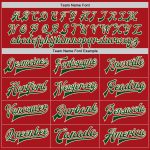 Custom Red Green Cream Varsity Letterman Bomber Jacket Full-Snap Style Custom Red Green-Cream Bomber Full-Snap Varsity Letterman - Image 4