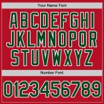 Custom Performance T-Shirt Red Green-White for Men and Women Custom Red Green-White Performance T-Shirt - Image 4