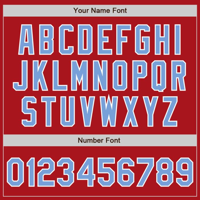 Authentic Custom Red Light Blue White Baseball Jersey for Men and Women Custom Red Light Blue-White Authentic Baseball Jersey - Image 5