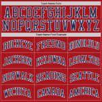 Custom Authentic Throwback Basketball Jersey - Red Navy White Design Custom Red Navy-White Authentic Throwback Basketball - Image 4