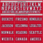 Custom Authentic Football Jersey - Red Navy-White Mesh Design for Fans Custom Red Navy-White Mesh Authentic Football Jersey - Image 3