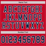Custom Authentic Football Jersey - Red Navy-White Mesh Design for Fans Custom Red Navy-White Mesh Authentic Football Jersey - Image 4