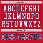 Custom Red Navy-White Authentic Throwback Football Jersey - Mesh Design, Stylish Sports Apparel Custom Red Navy-White Mesh - Image 4