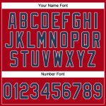 Custom Performance T-Shirt in Red Navy-White - Affordable Sportswear for Active Lifestyle Custom Red Navy-White Performance - Image 3