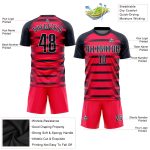Custom Sublimation Soccer Uniform Jersey - Red Navy-White Design Custom Red Navy-White Sublimation Soccer Uniform Jersey - Image 3