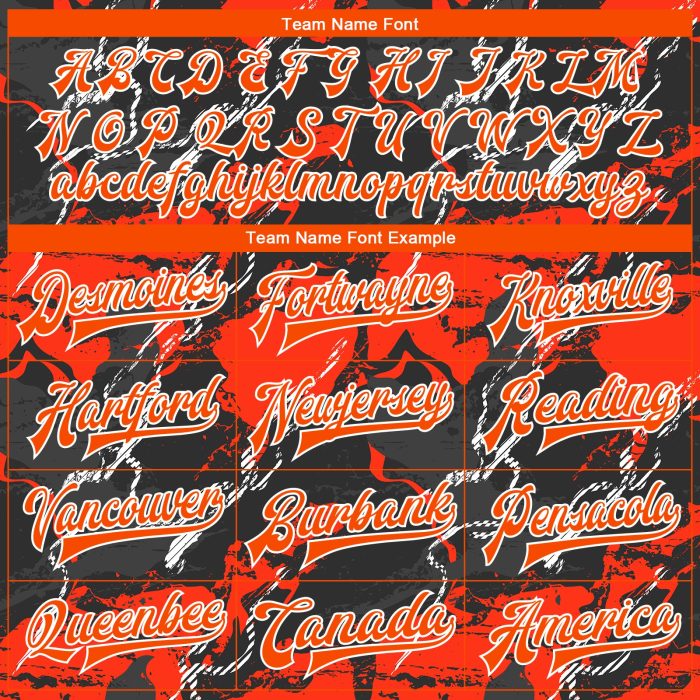 Custom Bomber Jacket Orange Black 3D Pattern Full-Snap Varsity Letterman Custom Red Orange-Black 3D Pattern Design Bomber - Image 4