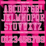 Custom Basketball Jersey Sublimation Suit in Red Pink and Black, Round Neck Design Custom Red Pink-Black Round Neck Sublimation - Image 4