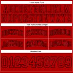 Custom Red Black Throwback Basketball Shorts - Authentic Retro Style Custom Red Red-Black Authentic Throwback Basketball - Image 3