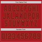 Custom Red Black Old Gold Authentic Baseball Jersey for Men Custom Red Red Black-Old Gold Authentic Baseball Jersey - Image 5