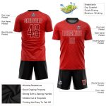 Custom Red Black Soccer Jersey - Personalized Sublimation Uniform for Teams Custom Red Red-Black Sublimation Soccer Uniform - Image 3