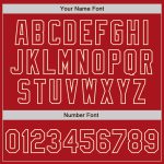 Custom Red-Cream Bomber Varsity Letterman Jacket Full-Snap Design Custom Red Red-Cream Bomber Full-Snap Varsity Letterman - Image 5