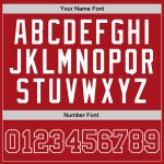 Custom Red White Authentic Throwback Basketball Jersey - Premium Quality Retro Sports Apparel Custom Red Red-White Authentic - Image 3