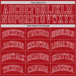 Custom Red White Authentic Throwback Basketball Jersey - Premium Quality Retro Sports Apparel Custom Red Red-White Authentic - Image 4